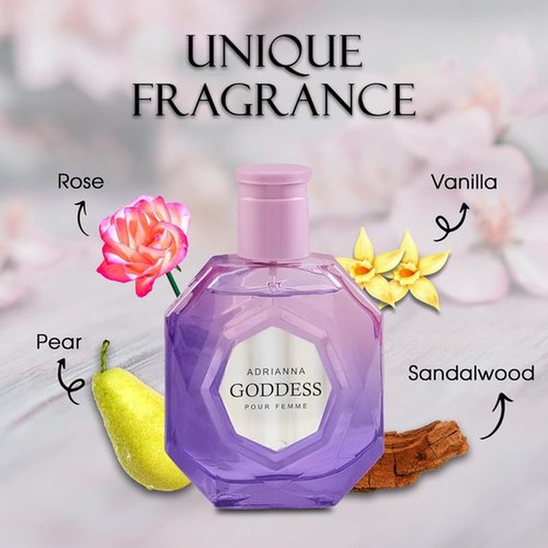 Adriana Goddess by A CENTER - Women's Eau De Parfum Spray | Floral & Sweet Scent - 100ML Gift for Her