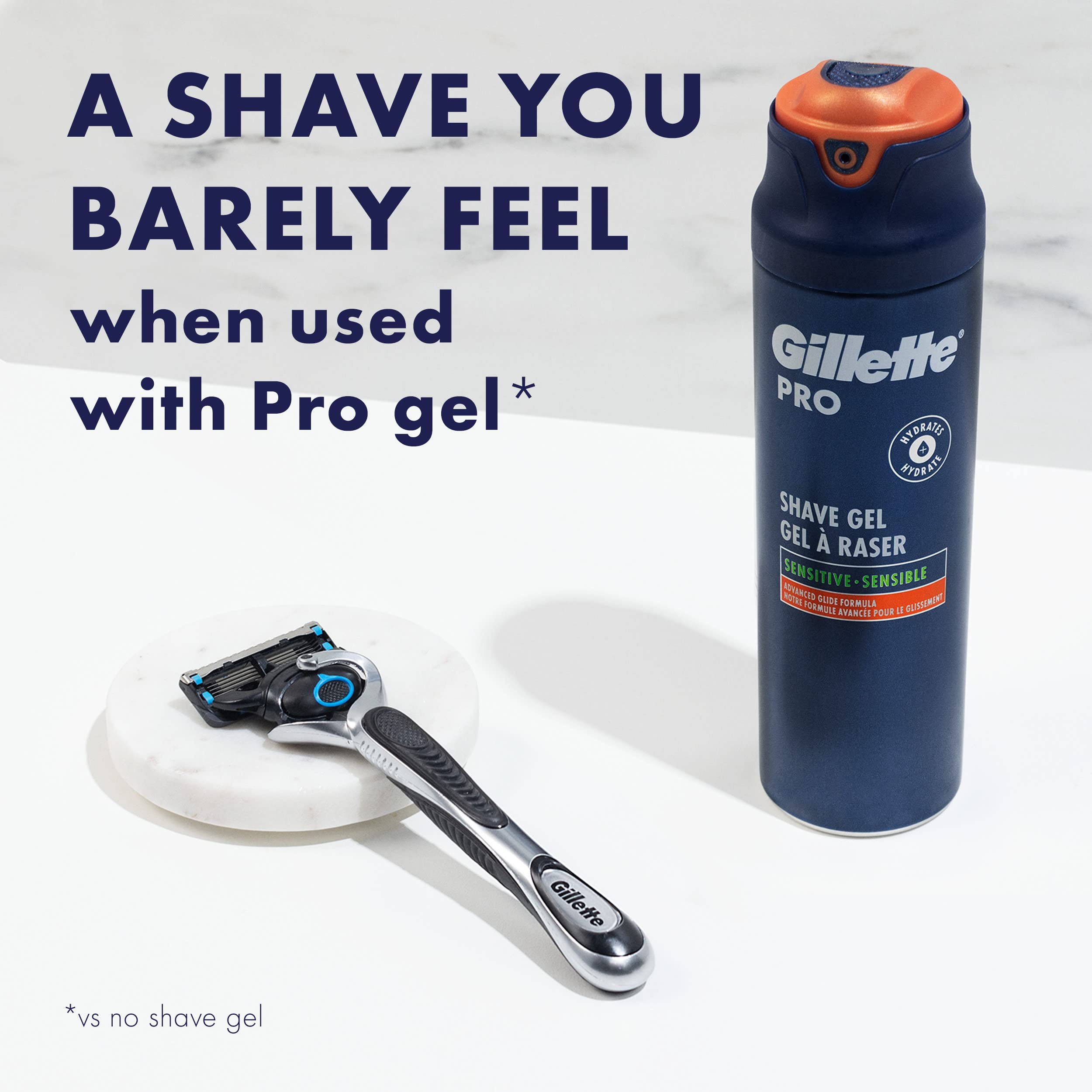 Gillette ProGlide Chill Razor for Men, Handle + 2 Blade Refills
