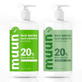 Muun Rice Water Shampoo & Conditioner Set - Boost Hair Growth & Regrowth | Natural Ingredients with Biotin & Keratin