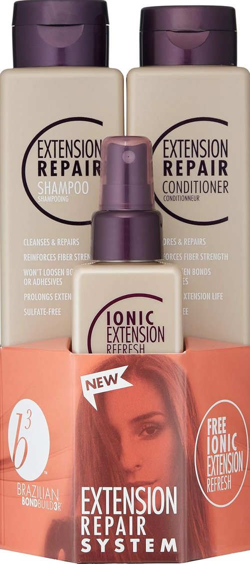 B3 Brazilian Bondbuilder Shampoo & Conditioner Trio - Strengthening Hair Care Set | 28.75 fl oz (3 Count)