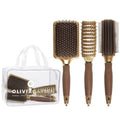 Olivia Garden Ceramic Ion Nano Thermic Hair Brush - Professional Styling Tool for All Hair Types