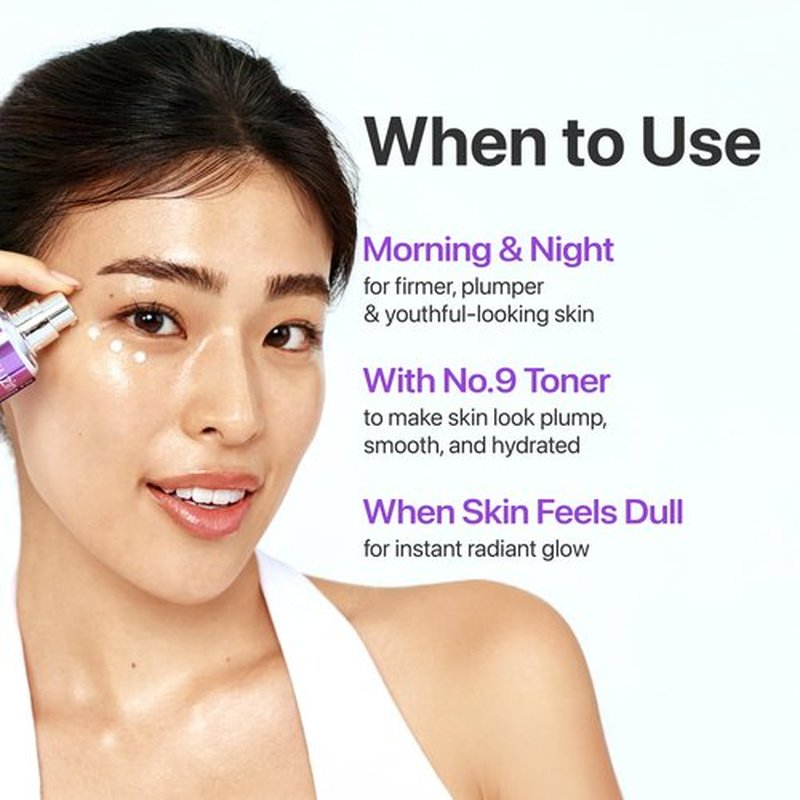 numbuzin No.9 NAD+ BIO Lifting Serum for Glow, Firming & Wrinkles, Peptide Facial Serum for Sagging Skin, Fine Lines & Elasticity, Hydrating & Tightening Formula, Korean Skincare 1.69 fl oz