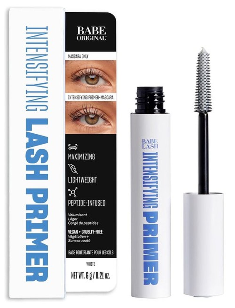 Babe Original Intensifying Lash Primer & Mascara Mask - Nourish & Boost Volume with Peptides, 0.5 oz