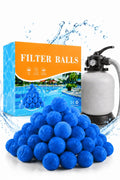 Makeforu 3 lbs Pool Filter Ball, for Swimming Pool Sand Filter, Lightweight Reusable Eco-Friendly Fiber Filter Ball, Replaces 100 lbs Pool Filter Sand (3 lbs)
