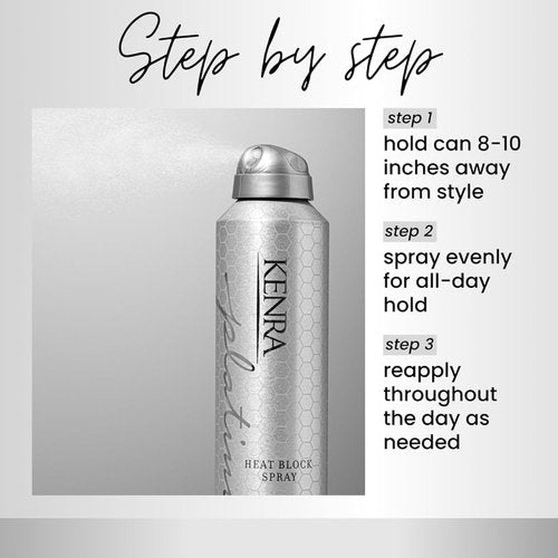 Kenra Platinum Heat Block Spray 22 - Ultimate Heat Protection Hairspray | High Hold for All Hair Types