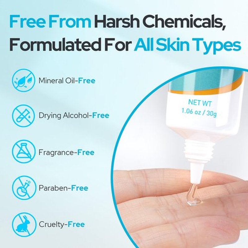 2% Salicylic Acid Gel Serum - with 45% Centella Asiatica Leaf Extract, Pore Clarifying & Oil Balancing for Oily, Acne-Prone Skin, Fragrance-Free, 1 Fl Oz