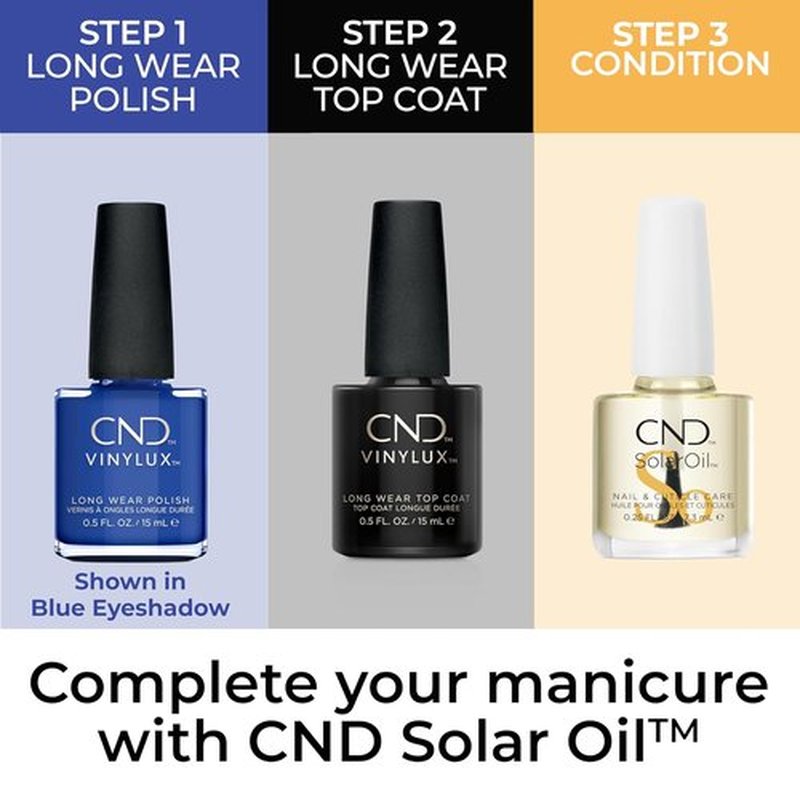 CND Vinylux Nail Polish - Longwear Blue Color with Gel-Like Shine & Chip Resistance | 0.5 Fl Oz