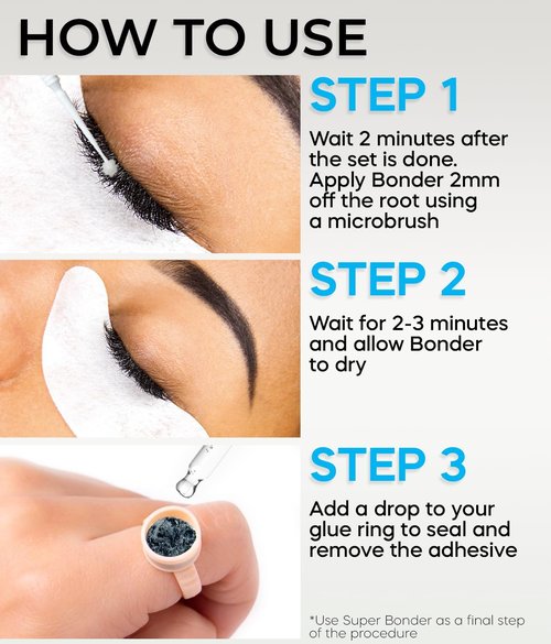 STACY LASH Super Bonder for Lash Extensions/Locks Eyelash Glue Fumes/Lash Extension Primer Complement/Lash Bonder for Mink Individual Lashes/Eyelash Extension Supplies