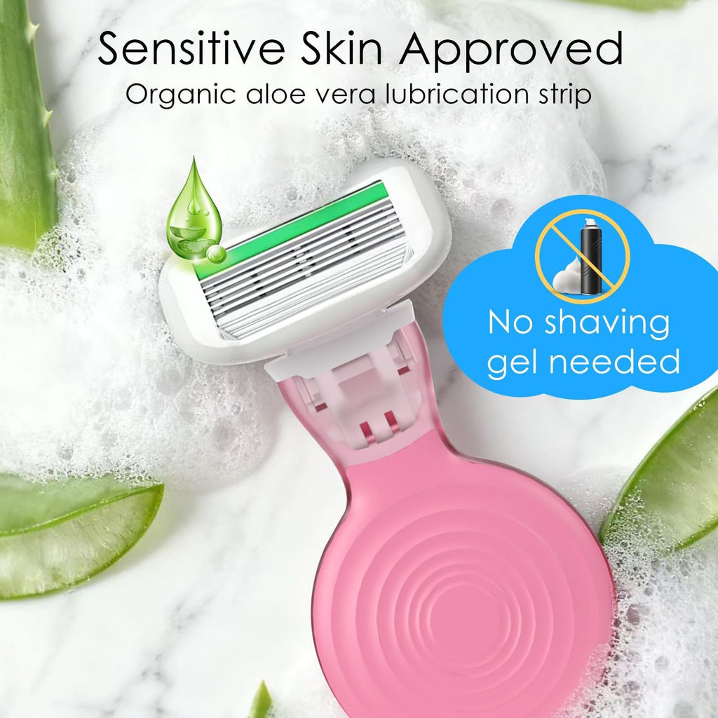 THURLADY Travel Razors for Women, Travel Essentials Razor Kit, Tsa Approved