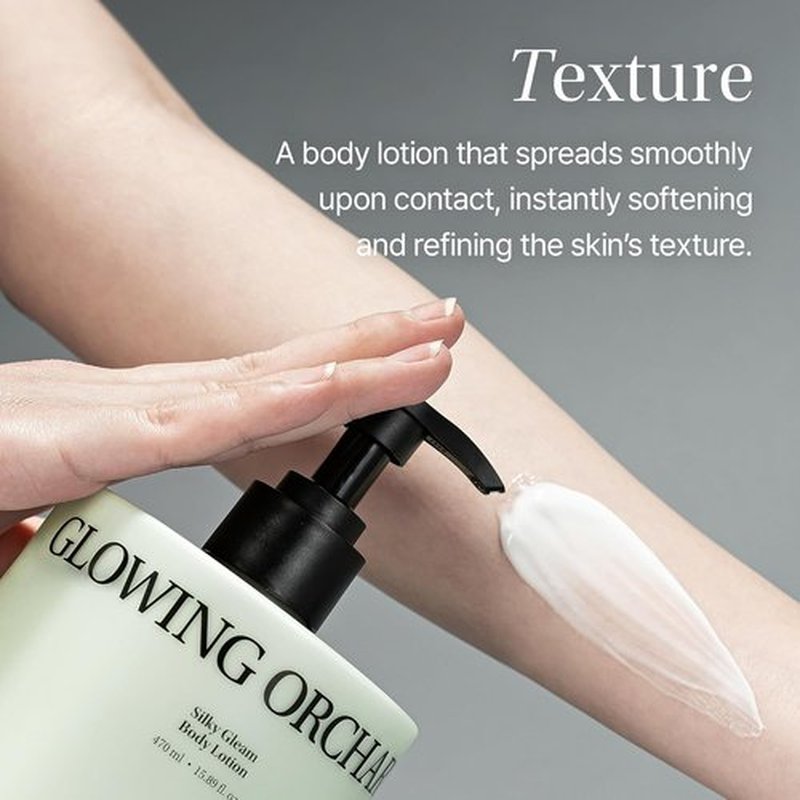 Objet Silky Gleam Body Lotion - Deep Hydration with Niacinamide & Vitamin C&E - Santal Rose, 450ml