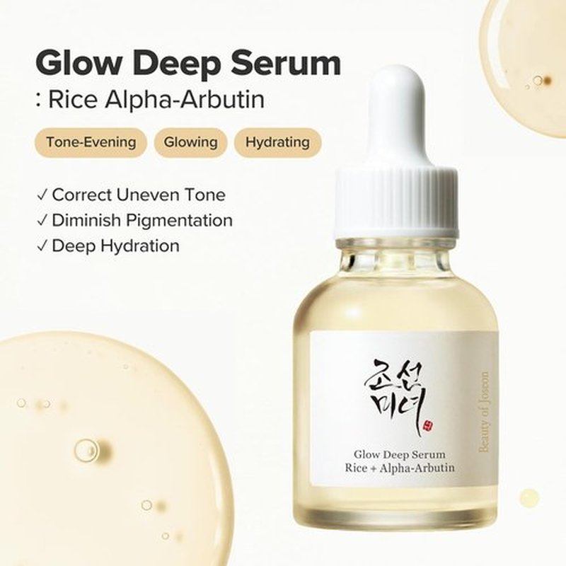 Beauty of Joseon Glow Deep Serum - Rice Alpha-Arbutin for Moisturizing Uneven Skin Tone | 60ml (2 Fl.Oz)