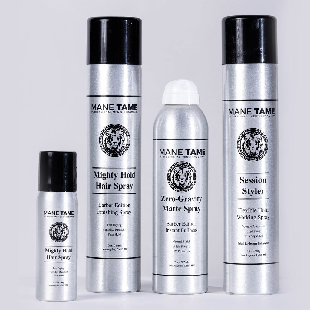 MANE TAME Session Styler Hair Spray for Men 10oz - Volume Protection, Flexible Hold, Working Spray - Best used as a Volume Booster