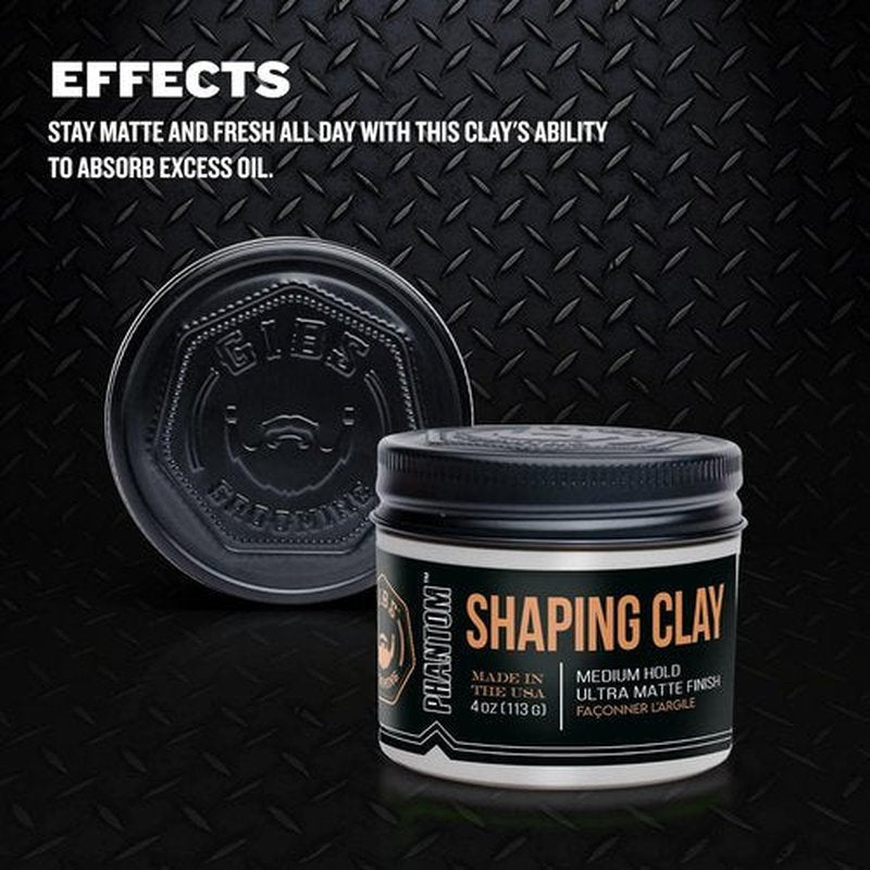 GIBS - Matte Finish Hair Styling Pomade | Strong Hold & Easy Application 4 oz