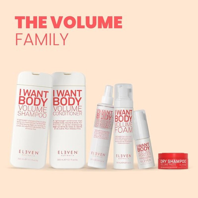 ELEVEN AUSTRALIA I Want Body Volume Foam - Lightweight Hair Mousse for Volume & Texture - 6.8 fl oz