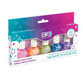 Confetti Nail Polish Set for Girls & Teens - 5 Fun, Non-Toxic Colors with Sparkling Confetti, Safe Nail Polish Kit for Kids Ages 8+ Perfect for Birthdays, Parties & DIY Manicures by 3C4G Make It Real