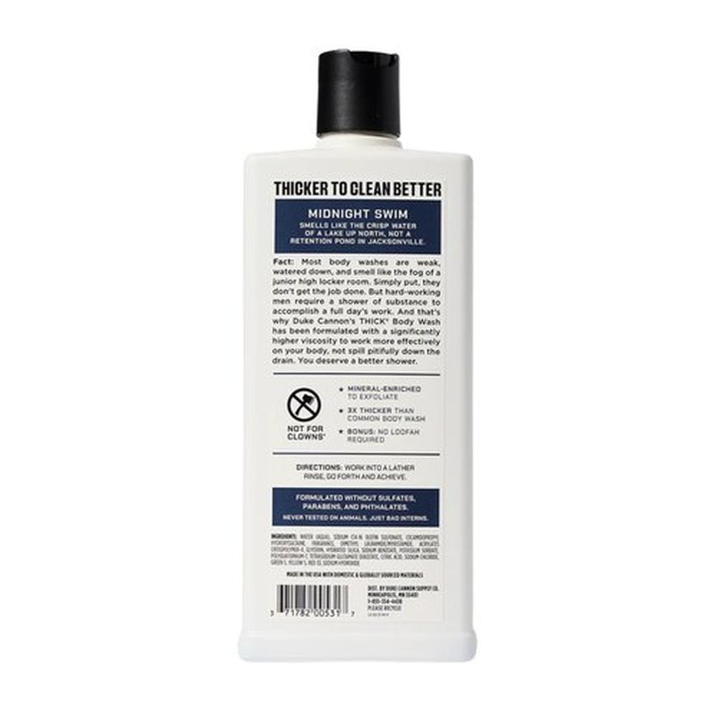 Duke Cannon Supply Co. THICK High-Viscosity Body Wash for Men THICK IN A BOX Variety 3 Pack - Premium Ingredients, Plant-Based Thickeners, Superior Lather, Natural Exfoliate, 17.5 Fl Oz (3 Pack)