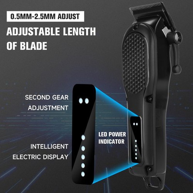 NUTCORE Men's Hair Clippers for Professional Hair Trimmer Cordless Rechargeable Powerful Beard Trimmer Hair Cutting Grooming Tool