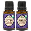 US Organic 100% Pure Lavender Essential Oil, Directly sourced from Bulgaria, USDA Certified Organic, Undiluted, for Diffuser, Humidifier, Massage, Skin, Hair Care, Non GMO, 15 ml 2 Pack