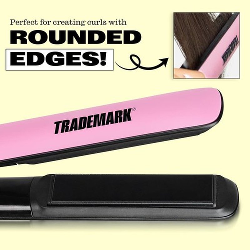 Trademark Beauty Cosmic Iron - Pink Straightener Styling Tool for Perfect Hair
