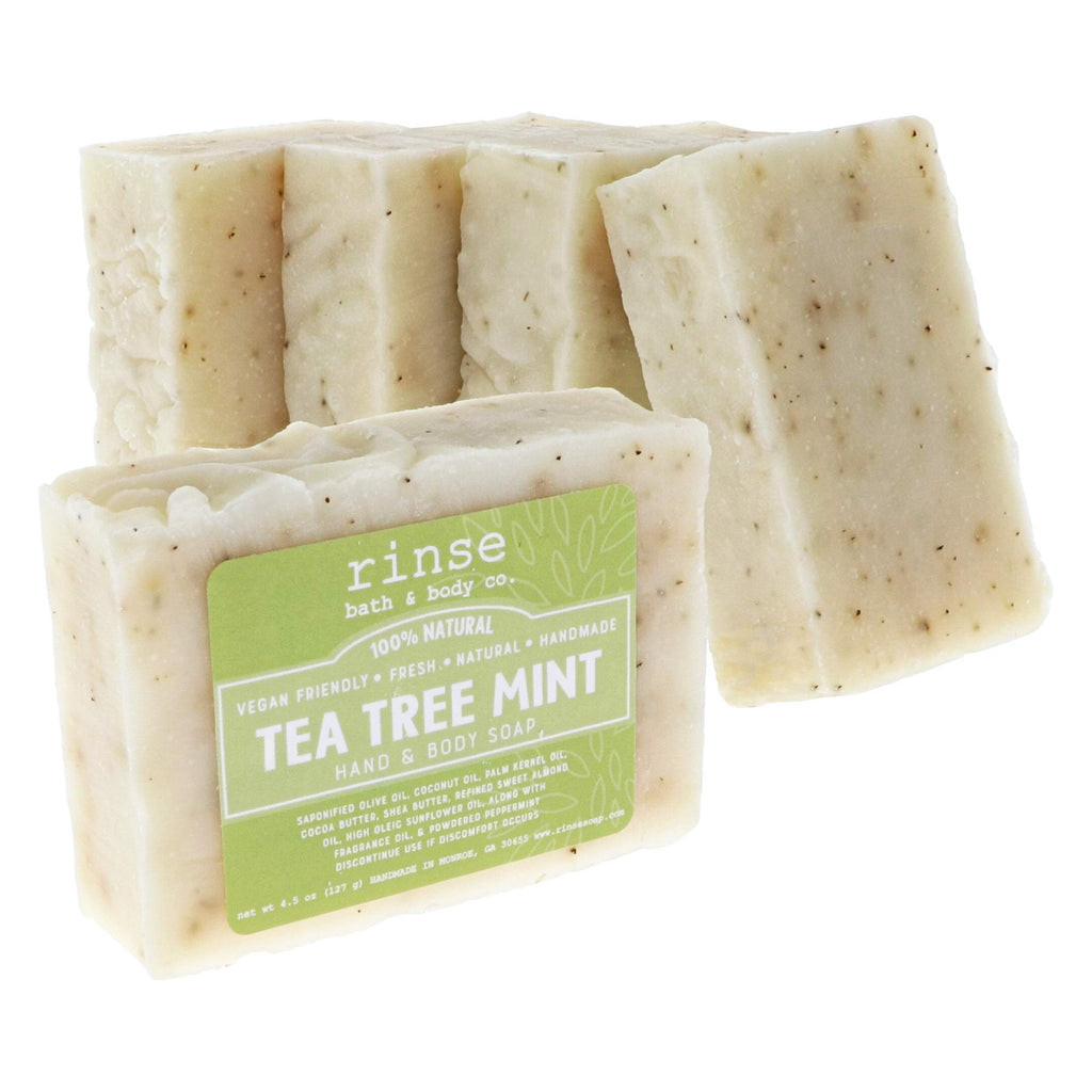 Rinse Bath & Body Tea Tree Mint Soap Bar Handmade 4.5 oz