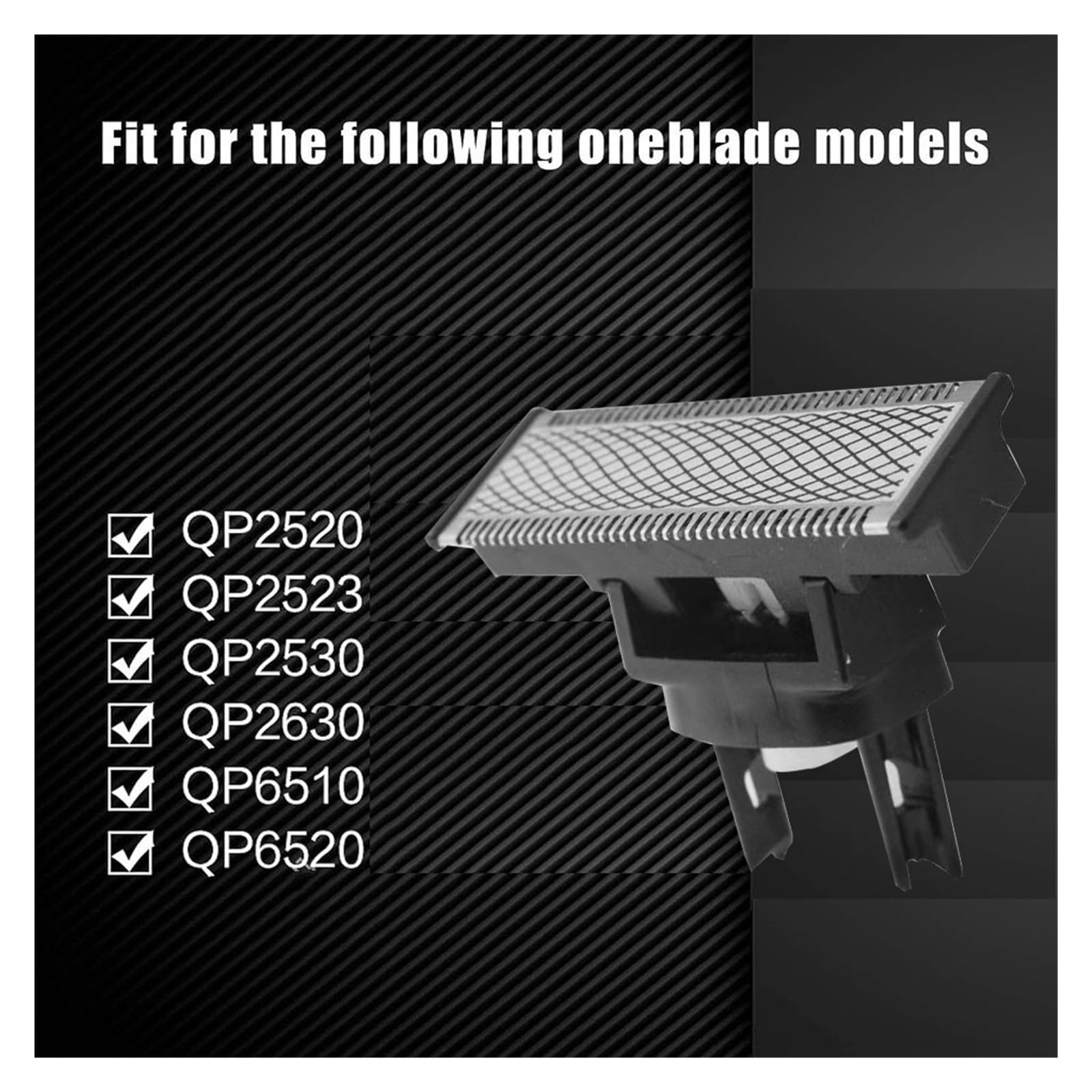 Shaver Replacement Blade & Nose Hair Trimmer Replacement Heads Compatible for Philips OneBlade QP2520, QP2630, QP6510 - Multi-Functional Parts for Beard & Nose Grooming(2 Nose Hair Knife)