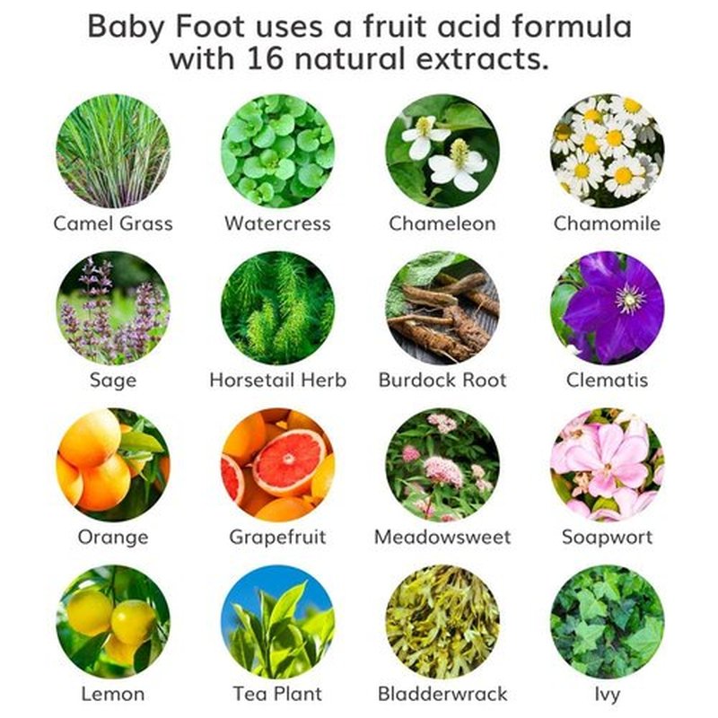 Baby Foot - Original Foot Peel Exfoliator for Men - Mint Scented Mask for Soft, Smooth Feet | 2.7 Fl. Oz.