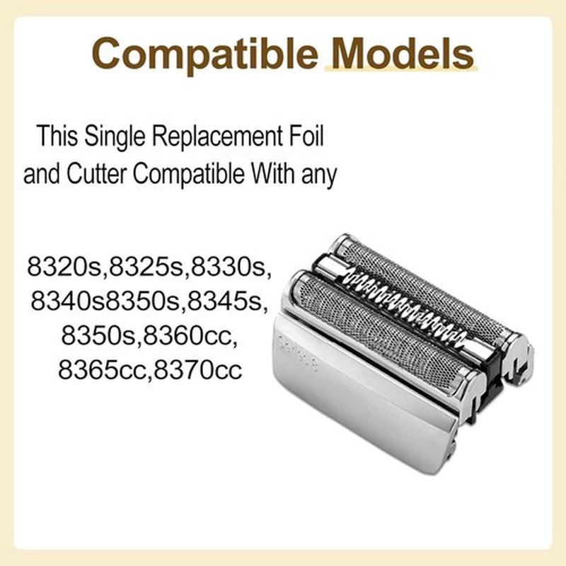 Series 8 Replacement Head 83M - Compatible Electric Shaver Head for 8370CC, 8340S, 8350S, 8467