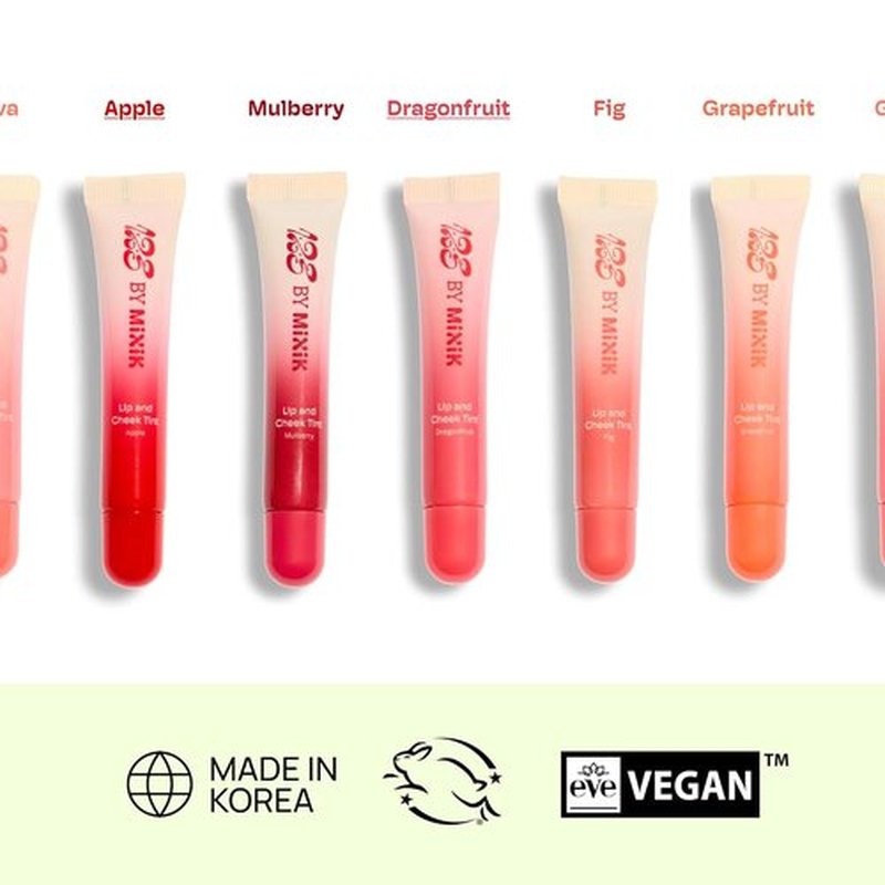MIXIK Cheeky Blush Tint & Lip Stain - Multi-Use, Long-Lasting Vegan Makeup | Dragonfruit, 0.3 fl oz (9ml)