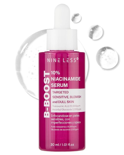 B-Boost 10% Niacinamide Serum – Korean Face Serum for Even Skin Tone – Tranexamic Acid & Glutathione – Revitalize Complexion, 1.01 fl.oz.