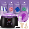 Waxing Kit -Digital Wax Warmer Machine for Hair Removal with 4 Packs of Hard Wax Beads & Silicone Pot for Full Body, Legs, Face, Eyebrows, Bikini, Brazilian at Home Waxing Kit for Women Mothers Day