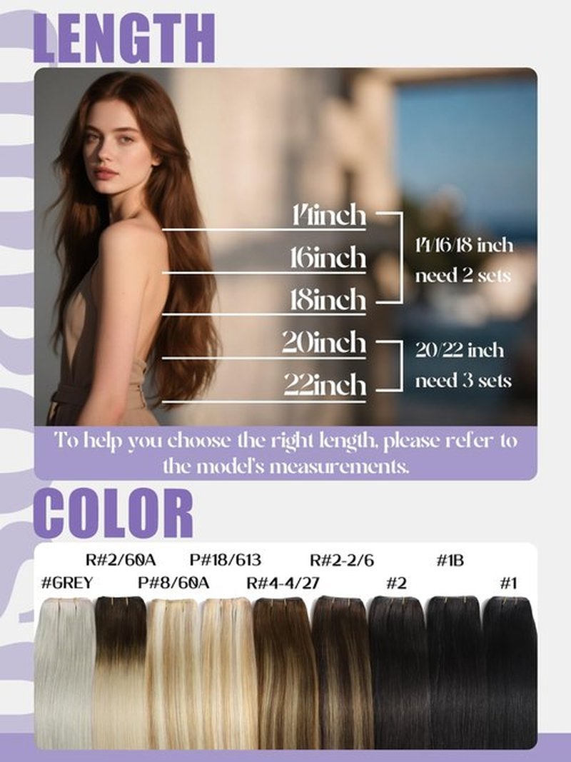 Anrosa Tape Weft Hair Extensions 22 Inch Tape in Genius Weft Tape in Hair Extensions Ash Blonde with Platinum Blonde Invisible Hand Tied Hair 60G