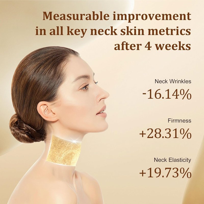 Ycz Firming Neck Mask - Deep Hydration & Collagen Anti-Wrinkle Patches with 8 Peptides & Botanicals