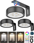 Skiennix Wireless LED Picture Lights - 2000mAh Rechargeable Magnetic Puck Lights | Remote Control, 3 Color Temps, Dimming & Timer
