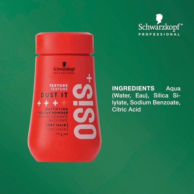 OSiS+ Dust It - Mattifying Volume Powder for Strong Hold & Texture | Long-Lasting Control