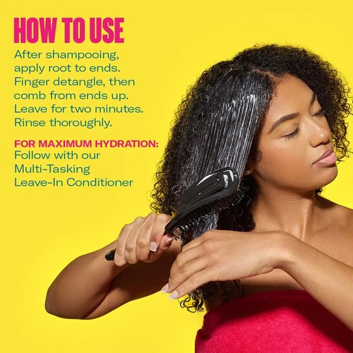Mielle Organics 2-Minute Deep Conditioner - Kalahari Melon & Aloe Vera Moisturizing Hair Conditioner for Dry, Curly and Textured Hair - Softening, Detangling & Fast-Acting Deep Conditioning, 12 Ounce