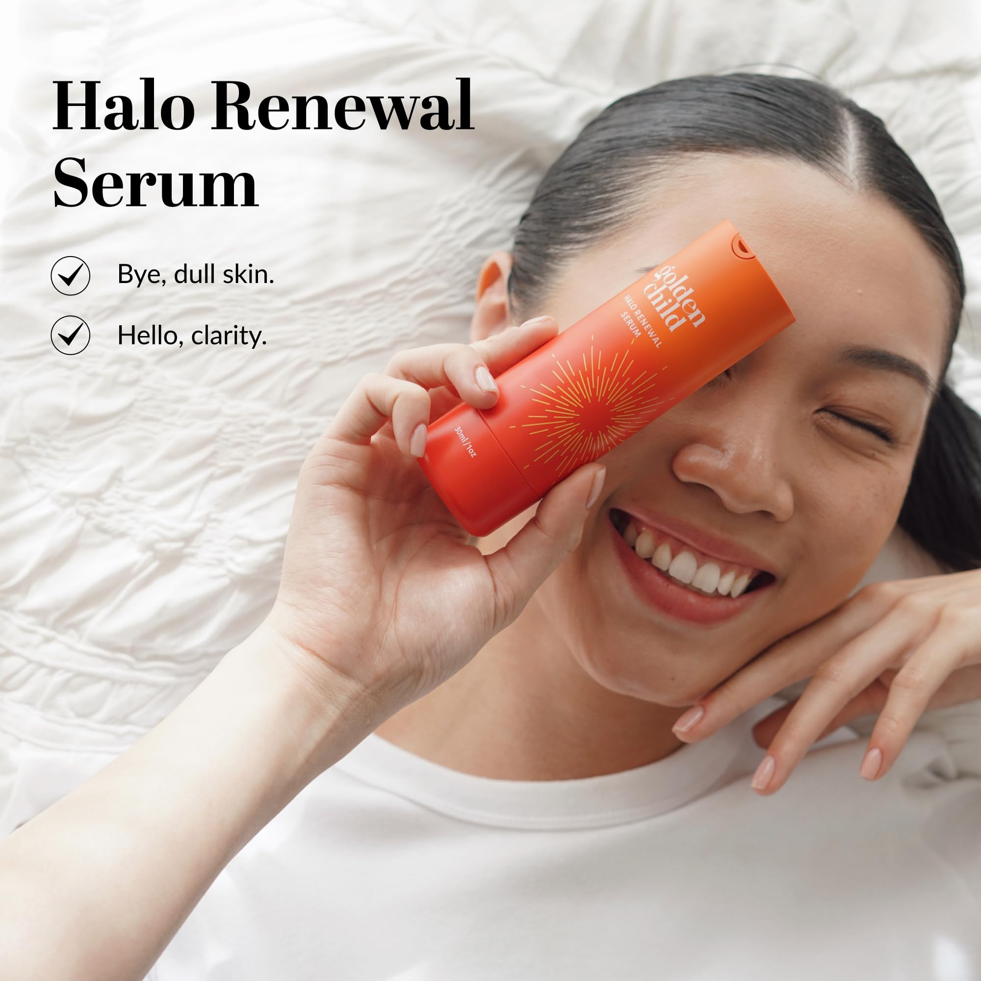 Golden Child Skin - Halo Renewal Serum | For Sensitive Skin - Blemish-Fighting Daily Facial Serum | Clears Breakouts, Minimizes Pores, Brightens Oily Skin for a Clearer, Fresh Face | 30ml / 1 oz.