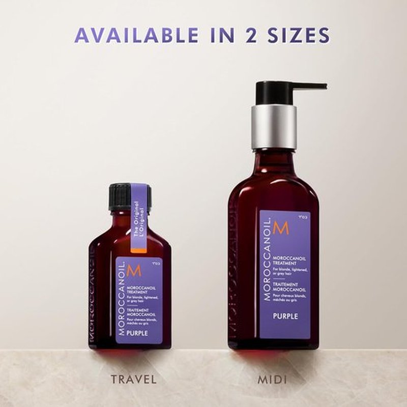 Moroccanoil Purple Hair Treatment Oil - Nourishing Formula for Blonde Hair Care