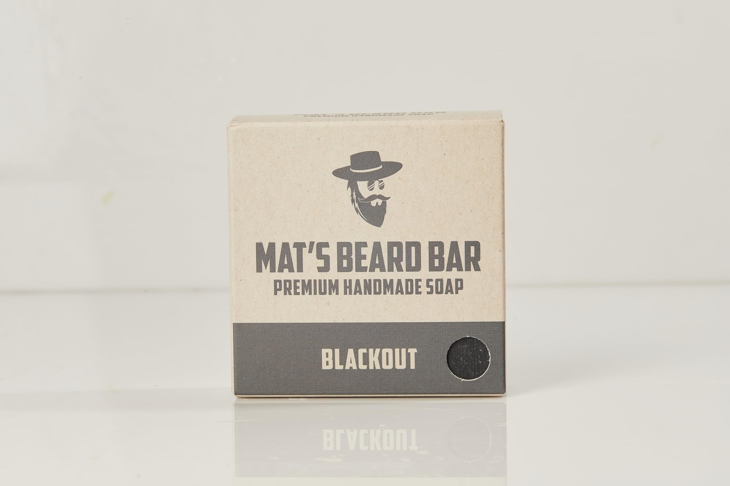 BEARD BAR Blackout Scent – Mat's Premium Handmade Bar Soap for Men – Natural Moisturizing Body, Face & Beard Soap – Artisan Crafted, Long Lasting