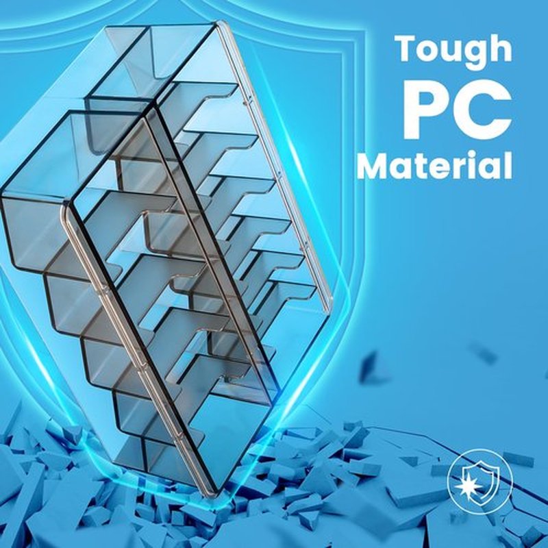 Perfitech Clipper Guard Holder Organizer with 12 Slots, Sturdy PC Material