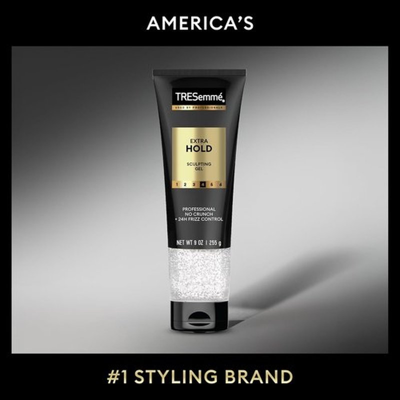 TRESemmé Extra Hold Hair Gel - Alcohol-Free Formula for 24-Hour Frizz Control | 9 oz (Pack of 6)