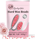 LANSLEYWAX Pink Hard Wax Beads, 1LB Wax Beans for Sensitive Skin & Full-Body Hair Removal, Brazilian/Bikini/Face/Legs/Eyebrow/Armpit/Chest Waxing Refill at Home for Women & Men, Stripless Formula