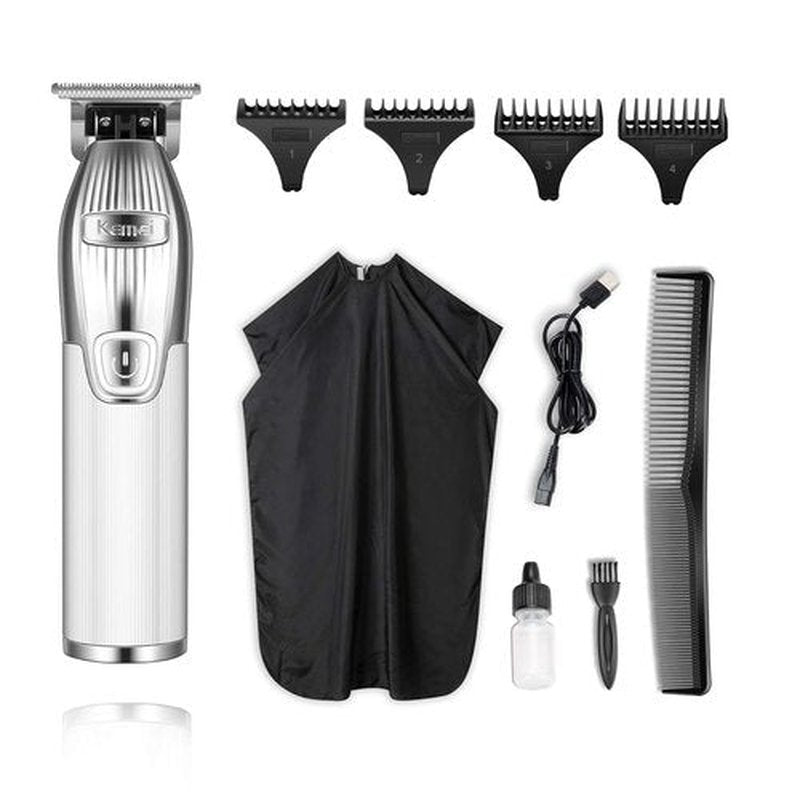 Kemei Bald Head Hair Clippers - Professional Cordless T Blade Trimmer for Men | Rechargeable Grooming Kit