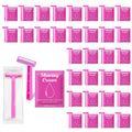 200 Set Women's Disposable Razors Individually Wrapped and Womens Shaving Cream Bulk Travel,Twin Blade,Disposable Razors Women Bulk with Clear Safety Cap Care Dry Skin 0.53oz Shave Gel for Travel