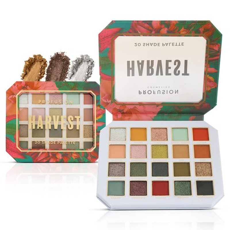 Profusion Cosmetics Harvest 20-Shade Multi-Finish Palette- Let your Creativity Blossom with the Eyeshadow Palette