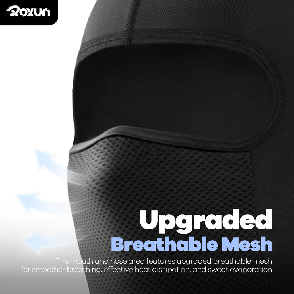 ROXUN Balaclava Moto Face Mask, Summer Cooling Ice Silk Mesh Sun Protection