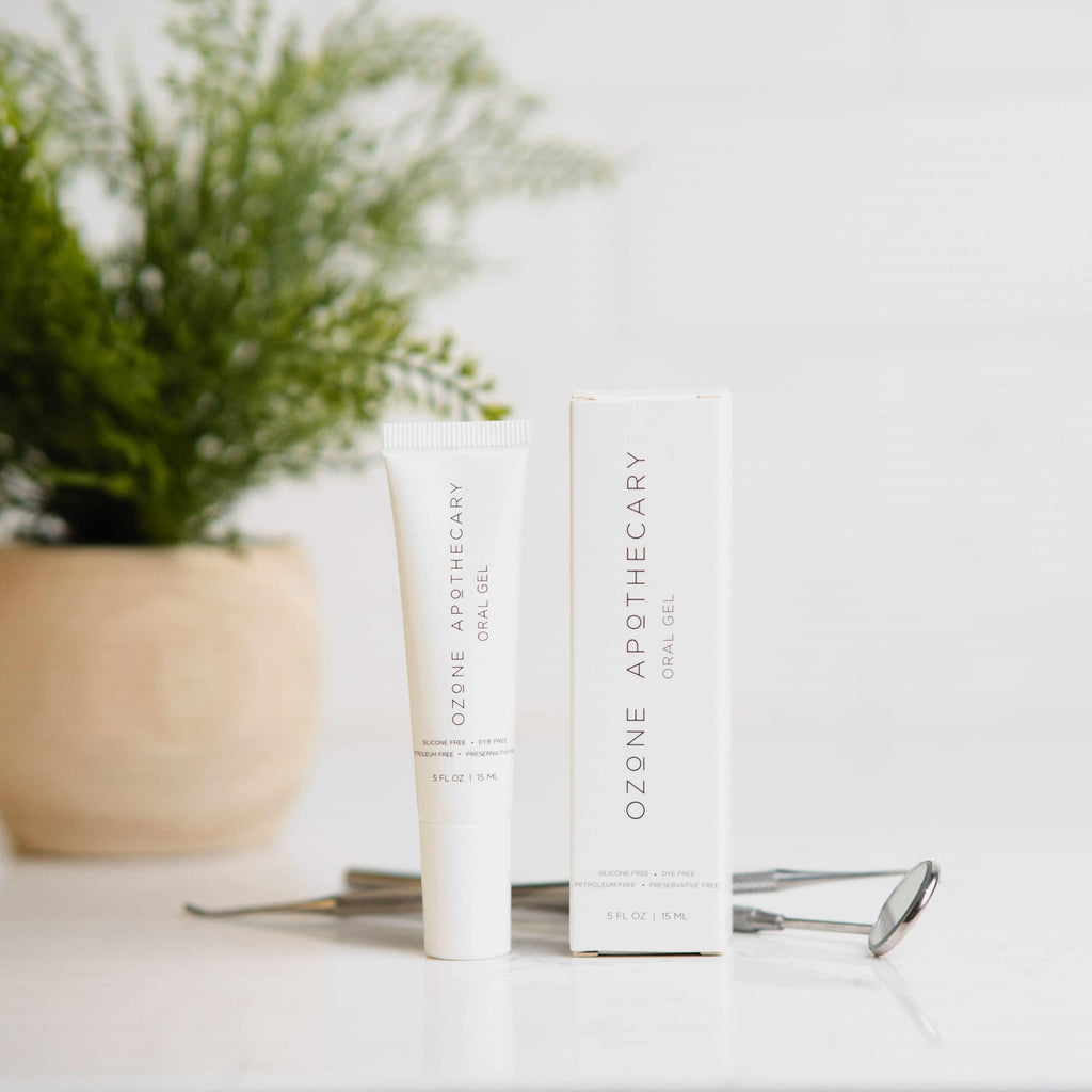Ozone Apothecary Oral Gel Ozone Oil Infused Gel Dental Care Antibiotic-Free Multipurpose for Promoting Healthy Mouth