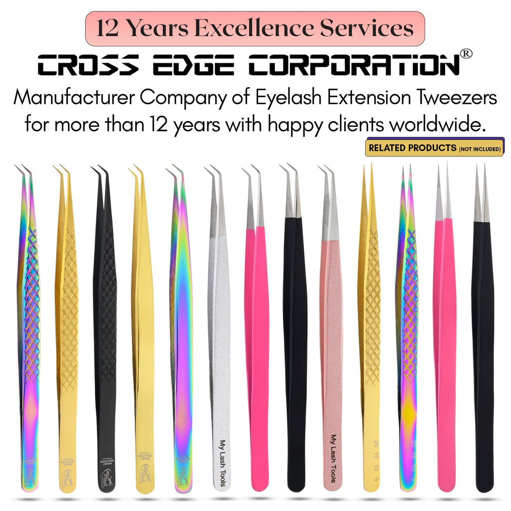 My Lash Tools New Isolation Lash Tweezers For Eyelash Extensions Best for Individual Isolation & Classic Lashes Japanese Stainless Steel Lightweight Precision Lashing Twisers (CEC-JP/01)