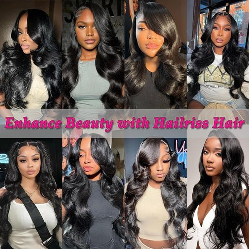 12A Human Hair Bundles 400g Body Wave Bundles Human Hair Extensions 12 14 16 18 Inch Brazilian Virgin Body Wave 4 Pieces Deals Unprocessed Brazilian Quick Weave Extensions Natural Black