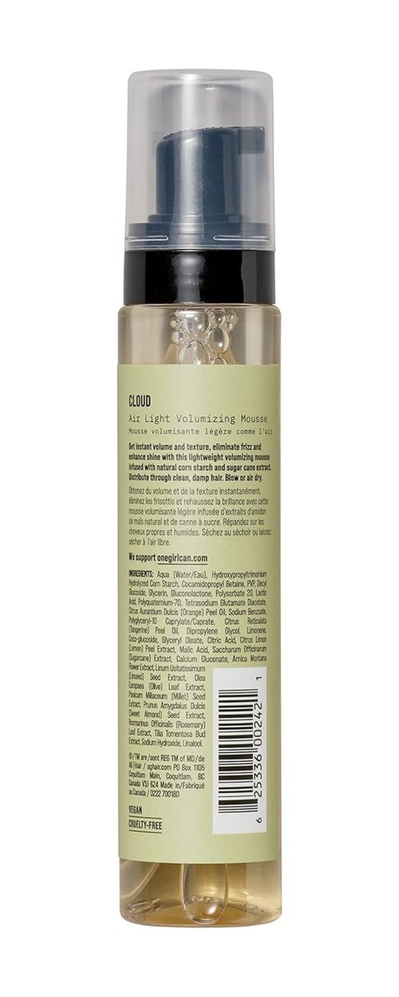 AG Care Volumizing Mousse - Natural Cloud Airlight Formula for Full, Luscious Hair