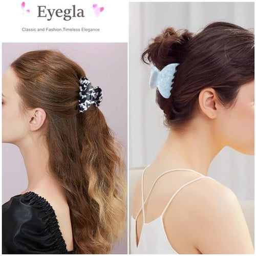 2 Pcs Small Medium Hair Claw Clips for Women Tortoise Shell Claw Hair Clips for Thin Fine Medium Thick Hair